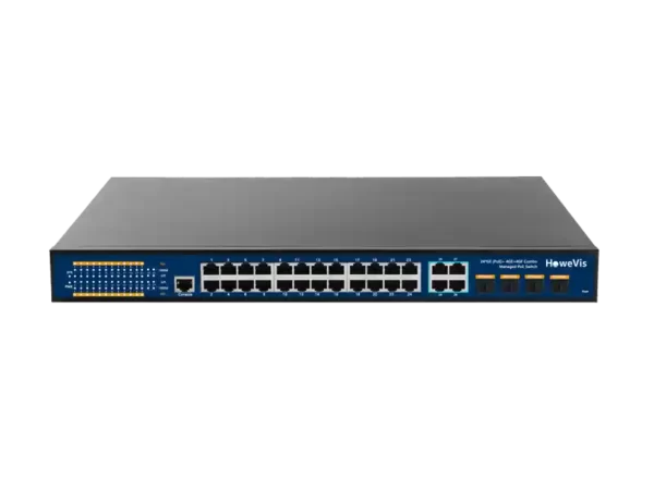 industrial gigabit managed ethernet switch, 24 ports 10/100/1000base tx rj45, 4 ports gigabit combo uplink