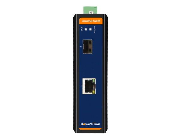 Industrial Fast Ethernet Switch, 1-Port Fast Ethernet RJ45, 1-Port 100BASE-FX SFP Uplink