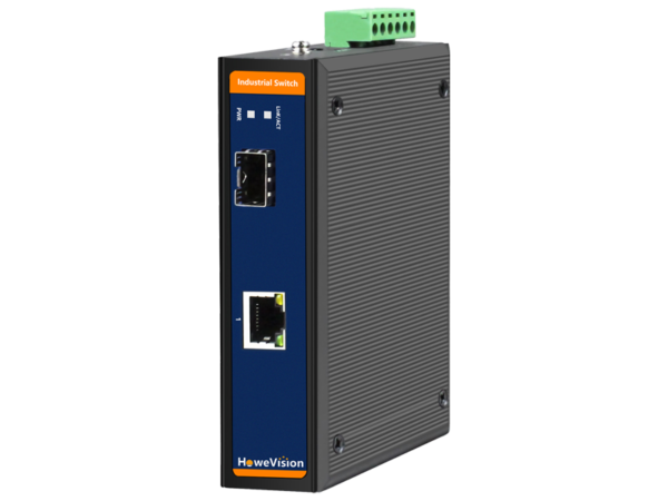 Industrial Gigabit Ethernet Switch, 1-Port Gigabit Ethernet RJ45, 1-Port Gigabit SFP Uplink