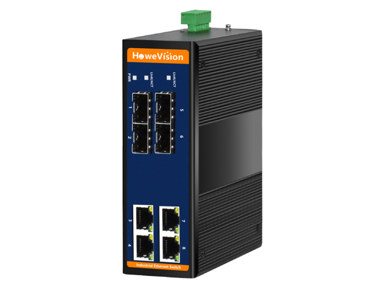 Industrial Gigabit Managed Ethernet PoE Switch, 4 Ports PoE+, 4 Ports ...
