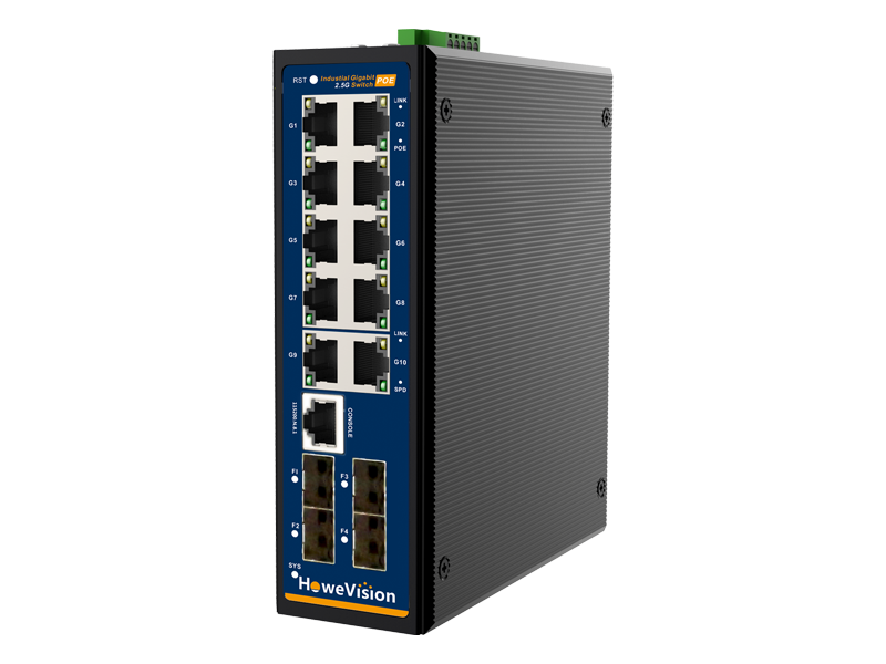 DIS-300G-14PSW Switch L2 Industriel 8 ports Gigabit PoE/PoE+ dont 2 ports  PoE++ + 4 ports SFP
