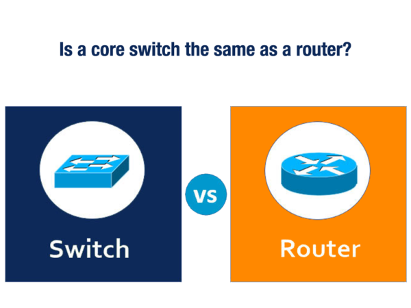 is a core switch the same as a router?