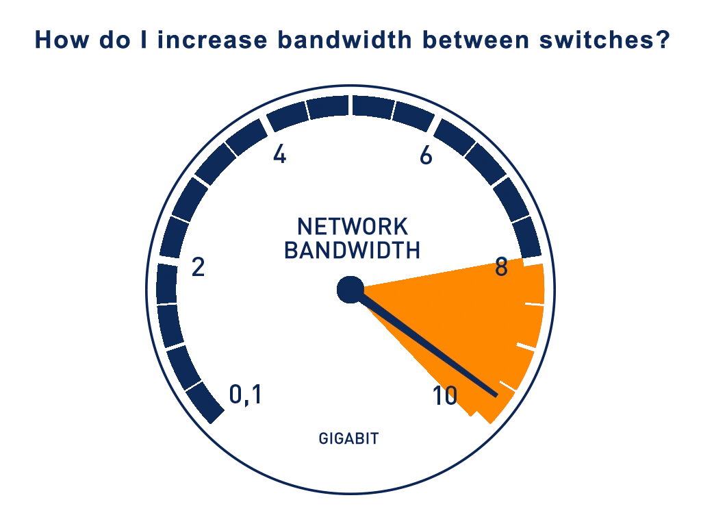 how do i increase bandwidth between switches?