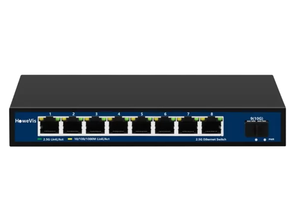 8 ports 2.5g ethernet switch with 10g sfp+