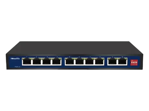 8 ports gigabit ai poe switch with 2 ports 10/100/1000m ethernet uplink