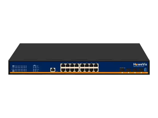 16 ports gigabit layer 3 managed poe switch with 4 ports 10g uplink