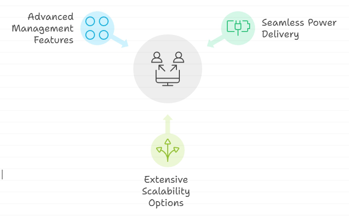 key features of howevision managed poe switches