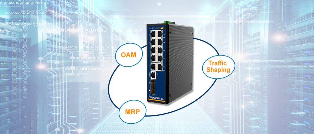 12 industrail network switch traffic shaping