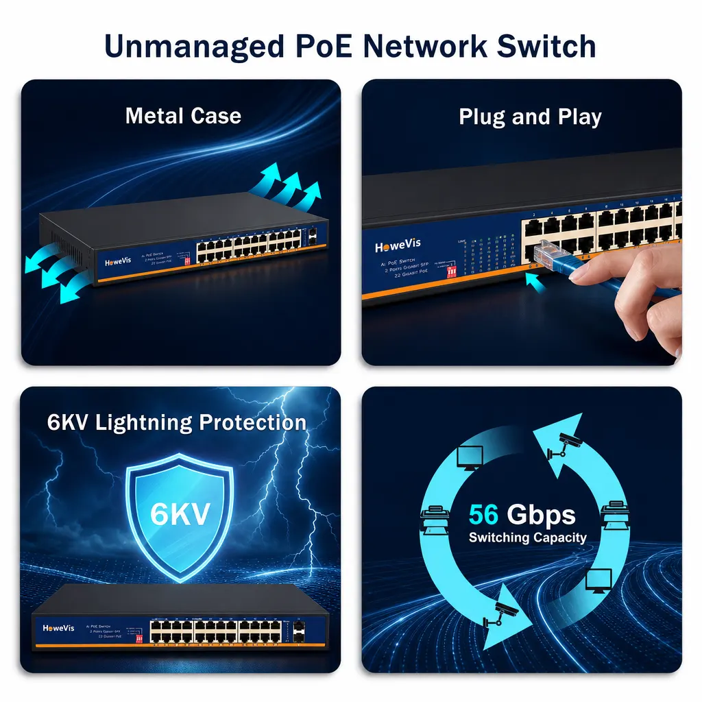 unmanaged poe network switch